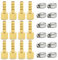 Bwintech Lot de 12 raccords cannelés 3/8 BSP femelle x 8 mm avec 12 colliers de serrage