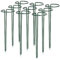 com-four® 9X Blumenhalter - Staudenhalter für Blumen (Höhe: 35 cm) - Pflanzenhalter als Blumenstütze, Rankengewächse, Rosenstütze, Stauden, Staudenring rund für den Garten, Balkon, Terrasse