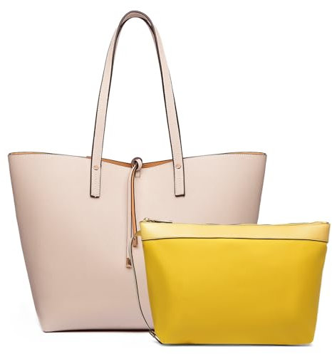 Miss Lulu Damen LT6628-1 BG Tragetasche, Beige-verstärkt