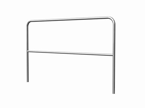 LightmaXX Alu-Bühnengeländer, 2m x 1,1m, Stabiles Aluminium-Geländer, Geeignet für Indoor und Outdoor Bühnen, Einfache Montage