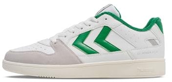 hummel Unisex St. Power Play Pl Sneaker, White Green, 42 EU