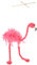 MUCKLILY Marioneta De Avestruz De Juguete Marionetas De Flamencos Marionetas De Hilo Marioneta De Pájaro con Cuerdas Marioneta para Caminar Peluche Juguetes Interactivos para Padres E