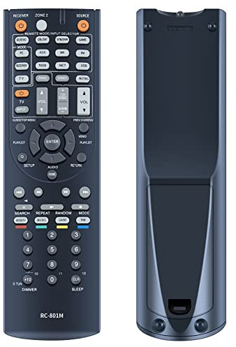 RC-801M Ersatz Fernbedienung für Onkyo AV Receiver HT-R990 M-5000R HT-S8400 HT-S7400 TX-NR509 HT-RC360 HT-S9400THX HT-R648 HT-R690 HTR690 TXNR509 HTS7400 0 HTRCC. 360 HTR990 M5000R