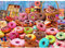 Puzzle 1000 Teile,Puzzle Erwachsene, Impossible Puzzle, Geschicklichkeitsspiel für die ganze Familie,Puzzle farbenfrohes Legespiel -Krapfen.Home Dekoration Puzzle.