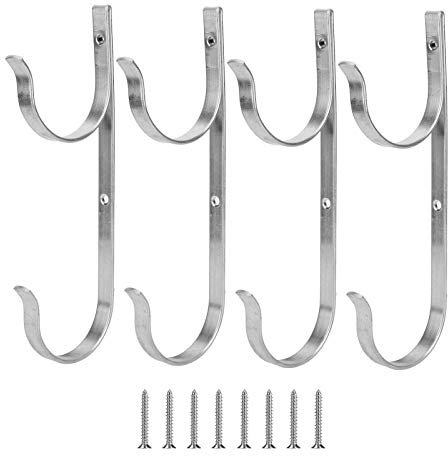 ChengyuWei 4 toalleros para piscina, ganchos para toallas, soporte para toallas, soporte para toallas de piscina de verano, gancho de aleación de aluminio, colgador de toallas