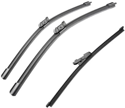 Scheibenwischer Für VW Für Up 2011-2020 Vorne Hinten Wischer Klingen Auto Wischer Klinge Auto Wischer Front Wischer Fenster ReinigerAuto Teile Auto-Wischerblatt-Set