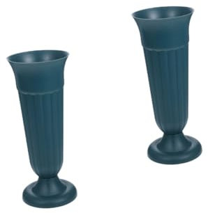BESPORTBLE 2 Stück Friedhof Blumentopf Vase Verzierung Urne Blumentopf Blumenvase Gedenkvasen Für Blumentopf Friedhof Blumenhalter Friedhof Blumeneimer Dekorative Friedhofsvase