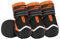 Eyein Hundeschuhe Pfotenschutz, 4 Stück Wasserabweisend Hundeschuhe mit Rutschfester Sohle und reflektierendem Klettverschluss für kleine, mittlere und große Hunde, Sport im Freien, Orange, Größe 8