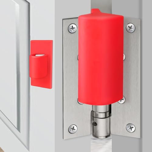 Hängender Silikon-Tür-Clip-Protektor und Anti-Rutsch-Türstopper,Kindersicherheits-Finger-Clip-Protektor,Baby-Guard-Türstopper,Hält Die Tür Offen,Stöße Zu Verhindern(Rot 2PCS)