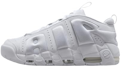 Nike Air More Uptempo Low, Sneaker Hombre, Color Blanco, 44.5 EU