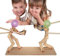 2024 Upgraded Hölzerne Fechtpuppen Ballon - 2 Spieler Battle Game Mit 100 Ballons Für Kinder Und Freunde