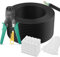 Mygatti largo Cable Ethernet Cat6 100 metros-para exteriores-negro-resistente a la intemperie,1,0 Gbps,24 AWG UTP CCA,cable de instalación,POE,con alicates de crimpado,50 conectores RJ45 y 50 bridas