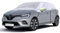 Opaltool Halbgarage für Hatchback 2005-2023 Renault Clio, Silber Maßgeschneidertes Autogarage Softtop Halbabdeckung mit Verstellbaren Haken und Ohrkappen