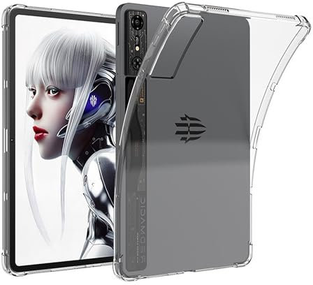 Schutzhülle für Red Magic Nova Gaming Tablet 27,7 cm (11 Zoll) 2024 für Nubia Red Magic Nova, dünn, dünn, leicht, kratzfest, Nubia Red Magic Nova, langlebiger Schutz, Silikon-Gummi, TPU-Hülle