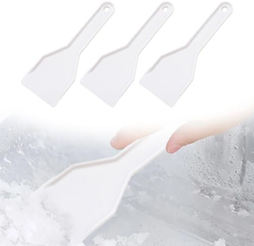 3 Pcs de Congelador Rascador de Hielo, Descongelador de Plástico Pala de Hielo Nevera, Pala de Plástico para Hielo