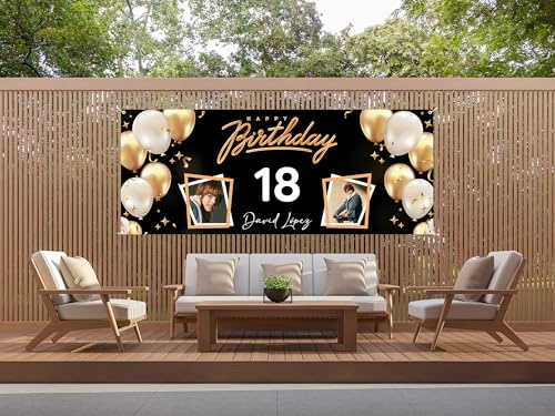 Photocall en Lona Feliz Cumpleaños Personalizado | 250x100cm | Photocall Económico y Original | Decoracion para eventos o celebraciones puntuales