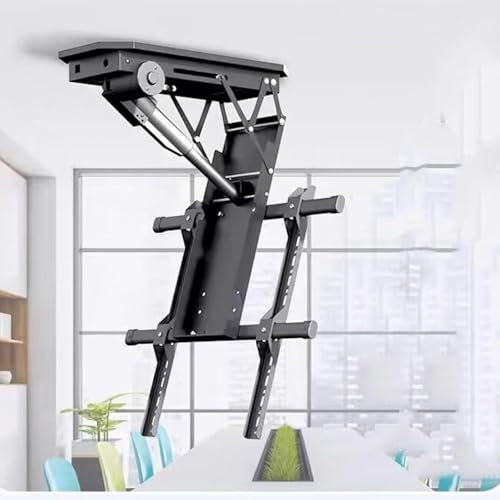 Soporte Techo TV Motorizado, Motor Ceiling Mount, Soporte de montaje de TV de techo ajustable, elevador de TV desplegable oculto, se adapta a televisores de 50-90 pulgadas soporte de pared for TV moto
