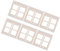 UPKOCH 6Pcs Miniature Plastic Dollhouse Windows Building Supplies for Creative Playhouse Accessories Durable Window Frames for Architectural Learning and Design