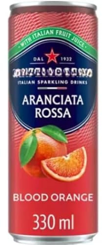 Aranciata Rossa Soft Drink Sparkling Blood Orange 330ml (Pack Of 12) A symphony of flavors For All Occasions