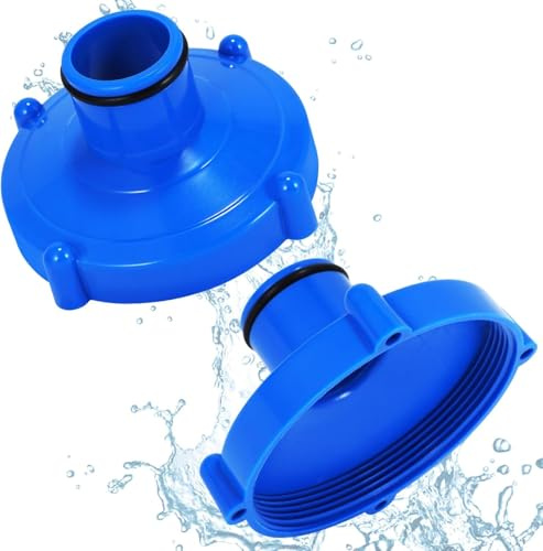 Pool Vacuum Cleaner Adapter 2pcs Pool Pump Hose Connector Replacement Adapter for Above-Ground Pools Suction Hose (80 mm to 32 mm) Quick-Connect Vacuum Attachment (Blue)