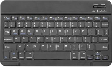 Kbnuetyg Tastiera PC Wireless - Tastiera ricaricabile ergonomica con | profilo sottile, pulsanti silenziosi per studi di lavoro a casa, portatili per smartphone