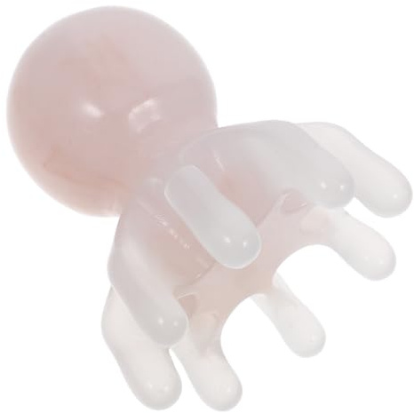 Baluue Peigne de Massage de Tête en Résine Forme Pieuvre, Masseur Portable du Cuir Chevelu pour Relaxation, Stimulation Circulation Sanguine, Gadget Sympa pour Hommes, Outil Gua Sha