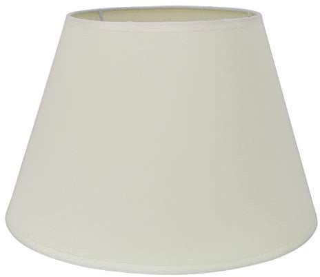 DULEE 12 Zoll Lampenschirm E27 E14 Glühbirne Schraube Handgefertigter Stoff Tischlampenschirm für Stehlampe, Tischlampe, Nachttischlampe (Oben) 18cm x (Höhe) 20cm x (Unten) 30cm,Pure Beige