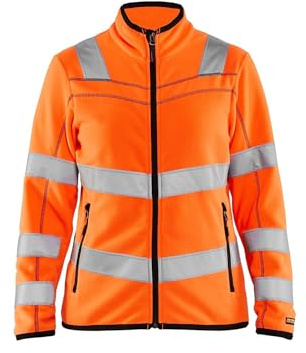 Blaklader 496610105300XXL Damen Mikrofleece Jacke, High Vis Orange, Größe XXL
