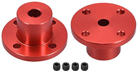 sourcing map 2 Stück Flanschkupplung Motorführung Wellenkupplung Motoranschluss 5mm Innendurchm. H15*D15 Starre für DIY Teile