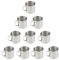 Stainless Steel Coffee Mugs 6oz Cups with Handle Set of 10 for Drinking Tea, Latte Espresso, Juice or Water