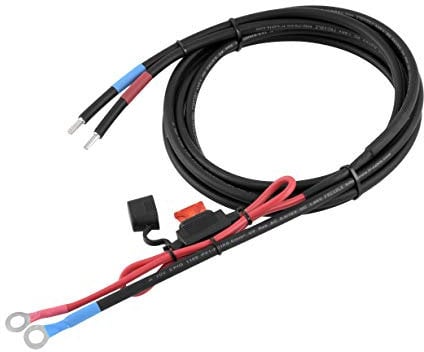Enjoyolar Cable de batería de 6mm² Controlador de carga solar y batería con fusible Ojales de anillo M8 (10A 6mm² M8)