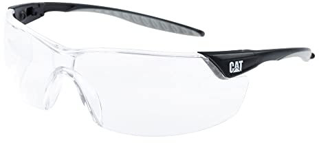 Caterpillar Rebel 113-AF Safety Glasses, Black/Grey Clear Lens