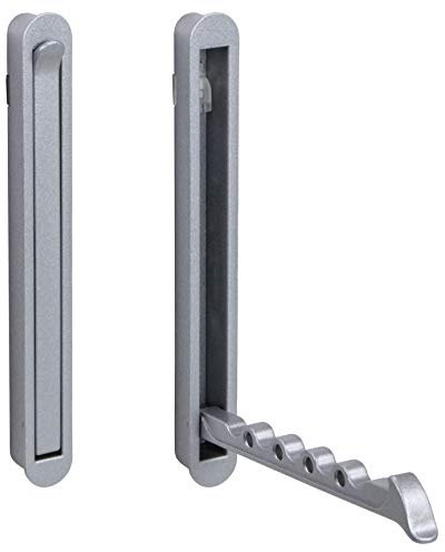 Gedotec Kleiderhaken Klappbar - 1 Stück - Modell MITAL - Moderne Garderobenhaken - Wandhaken Garderobe zum Aufschrauben - Haken inkl. Befestigungsmaterial - Kleiderhaken Wand - Wandpaneele