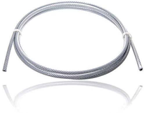 Drahtseile24 Drahtseil Stahlseil ummantelt – ummanteltes Stahlseil | 3mm – 12mm | 0,5m – 200m | Ø 8mm (6 auf 8) | 20m