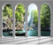 decomonkey Fototapete selbstklebend Landschaft Natur 343x256 cm Selbstklebende Tapeten Wand Fototapeten Tapete Wandtapete klebend Klebefolie Meer Architektur