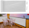 MEEYI Brise Vue Retractable,1.5X15m,Écran de Balcon,intempéries Couvercle,pour Balcon et clôtures,Extrêmement Robuste,-Blanc,