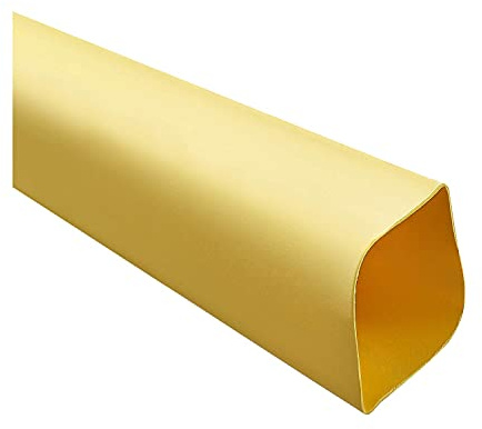 STEX24 Schrumpfschlauch 2:1, Meterware, gelb 38,1/19,0mm, 1 1/2 Zoll, WSM2 Schrumpftemperatur mind. 70°C, vollständig bei mind. 100°C - 1 Meter