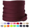 Olukssck Cordones Planos para Zapatillas, [2 Pares] Cordones universales Repuesto para Zapatos para Calzado Deporte y Botas - Anchura 10 mm, Rojo Oscuro, 145cm