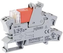 Industrielles Relais mit Sockel 1P 16A 24V DC AgNi 788-304 wago 4055143184113