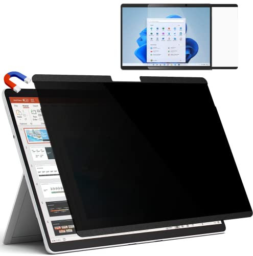 IPROKKO Magnetic Privacy Screen for Microsoft Surface Pro 9 2022 / Surface Pro 8 2021 / Surface Pro X (2021&2019), Surface Pro Privacy Filter 13 Inch, Anti-Glare Blue Light Screen Protector