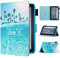 Fancity for All-New Amazon Fire 7 Tablet Case (Only Compatible with 12th Generation, 2022 Release), Smart Wake Sleep Slim Case with Card Slot, Flip Stand Cover for Amazon Fire 7 Tablet, Beach