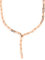 THIORA 'Island Links' Y-Kette Roségold Damen Halskette | Edelstahl 18kt Rosé Statement Anpassbar