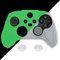 eXtremeRate PlayVital Zubehör für Xbox Series S/X,Case Schutzhülle Tasche Anti-Rutsche Hülle aus weichem Gummi,2 Stück Aufsätze für Xbox Series S/X Controller(Samurai Edition,Glühen im Dunkeln Grün)