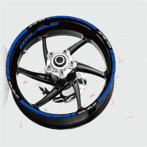 FEMEIN Motorradaufkleber Radaufkleber Vorne Hinten Aufkleber Moto Reflektierender Wasserdichter Dekorativer Aufkleber Für Aprilia Srv850 SRV 850 (Color : 2)