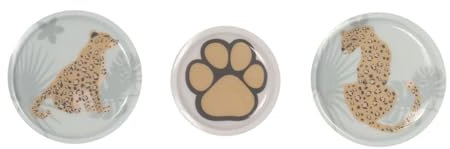 SCHOOL-MOOD Patchies-Set 3tlg. zu Schulranzen Leopard, Mehrfarbig