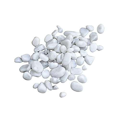 Mondo Viro galets de jardin en marbre ou en pierre de lave - Ajouter une touche d'élégance à votre jardin (20 kg Ø 24/40, Marbre)