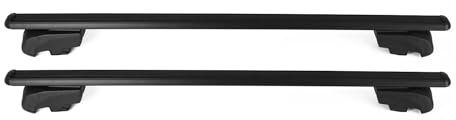 Dachträger Gepäckträger kompatibel mit Audi A3 8P Sportback 2004-2012 TÜV ABE Alu Schwarz