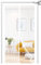 fowong - Zanzariera con magneti regolabile, larghezza 60-72 cm, altezza 206-212 cm, magnete rinforzato per porta del balcone con strisce larghe uniche di colore bianco