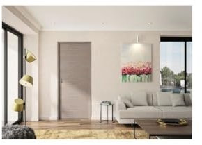 OPTIMUM Bloc Porte ajustable décor chene taupe VERONE - 204 x 83 cm Droit