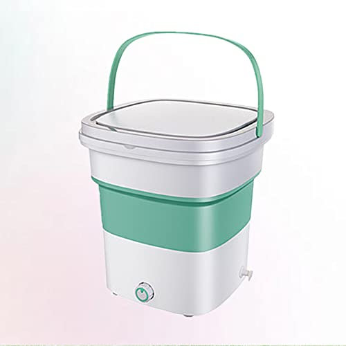 Samnuerly Mini Machine à Laver Pliante 1.8kg Mini Machine à Laver électrique Turbo Portable pour Voyage de Camping